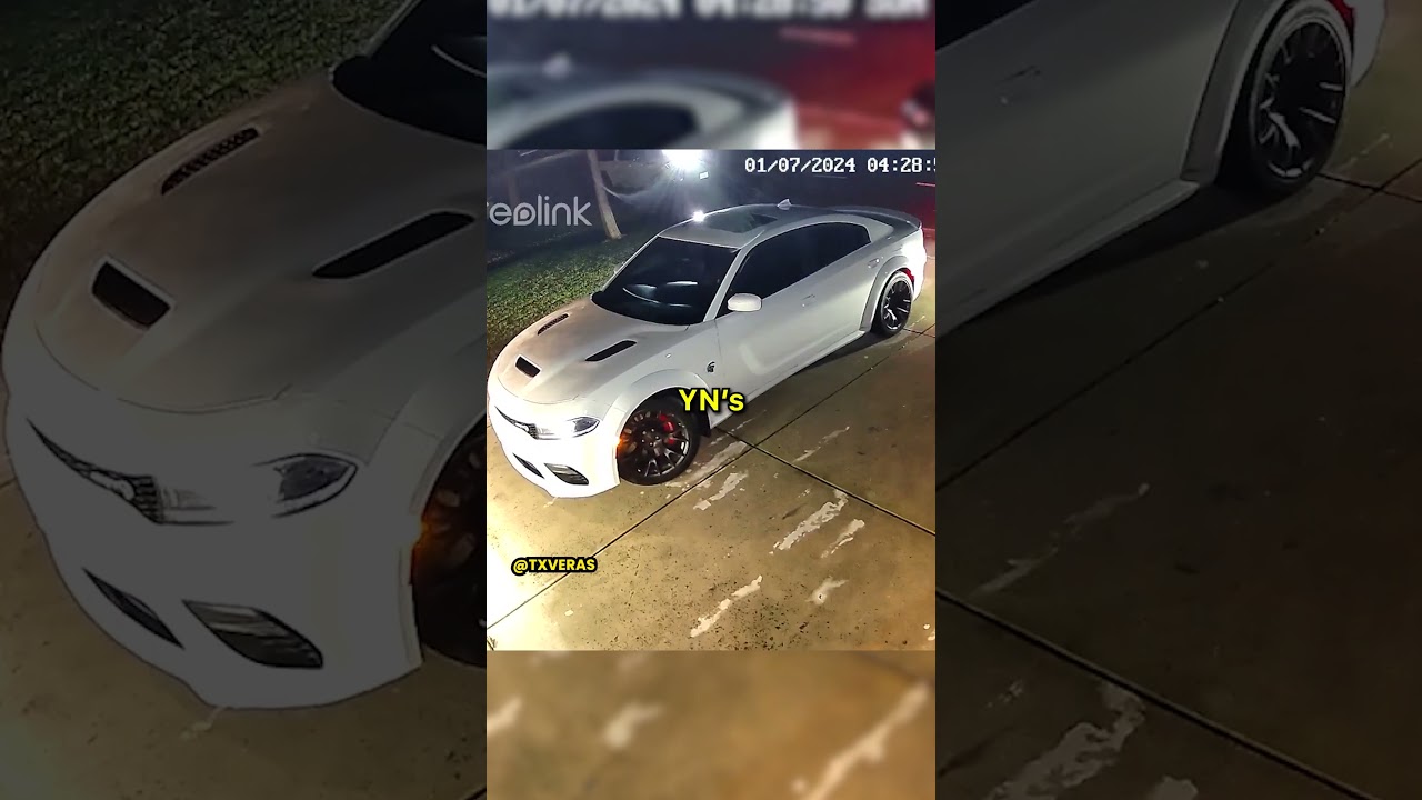 Thief Tries To Steal Hellcat Off Driveway