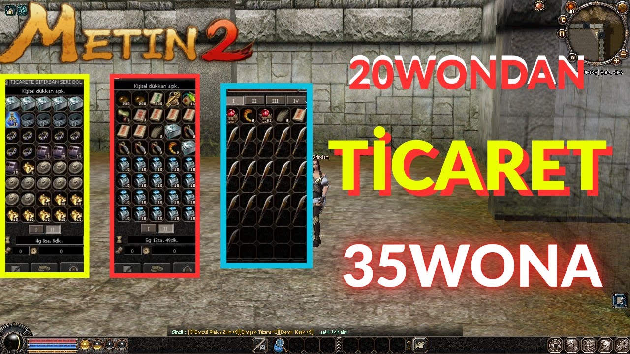 Metin2 TR Safir | 0’dan 35 Won! 🔥 Ticaretle Para Katladık + Artı Bastık ⚔️ Enerji Kristal Rehberi