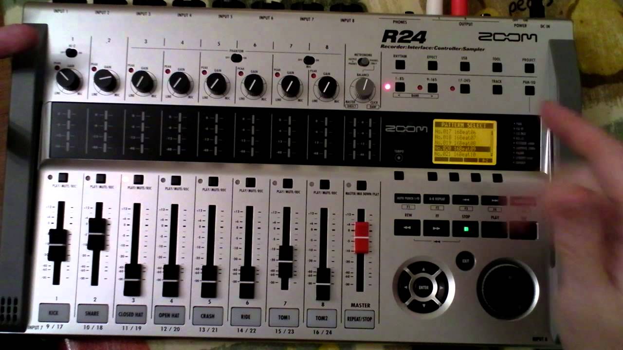 Zoom R24 Part 6(a) - Drum Patterns & Loops