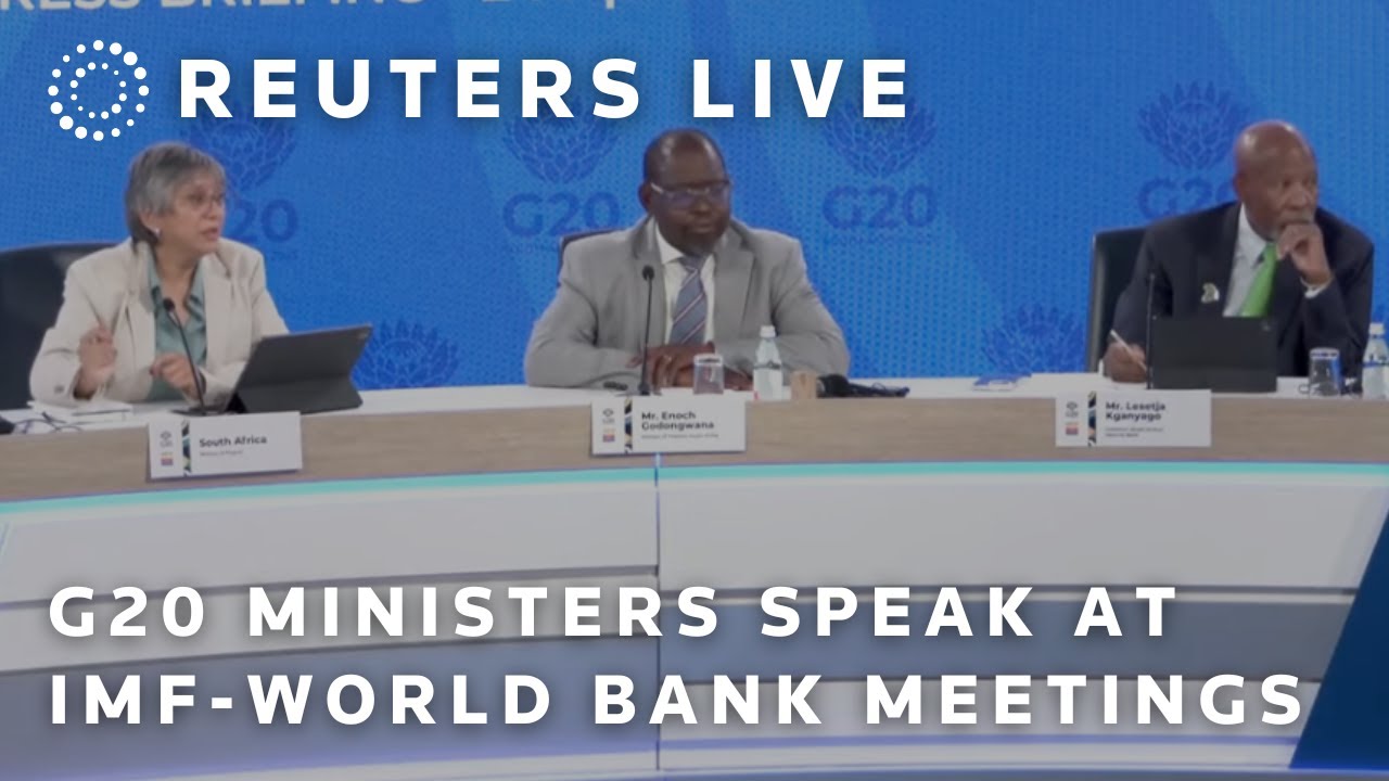 LIVE: G20 ministers speak at IMF-World Bank Spring Meetings