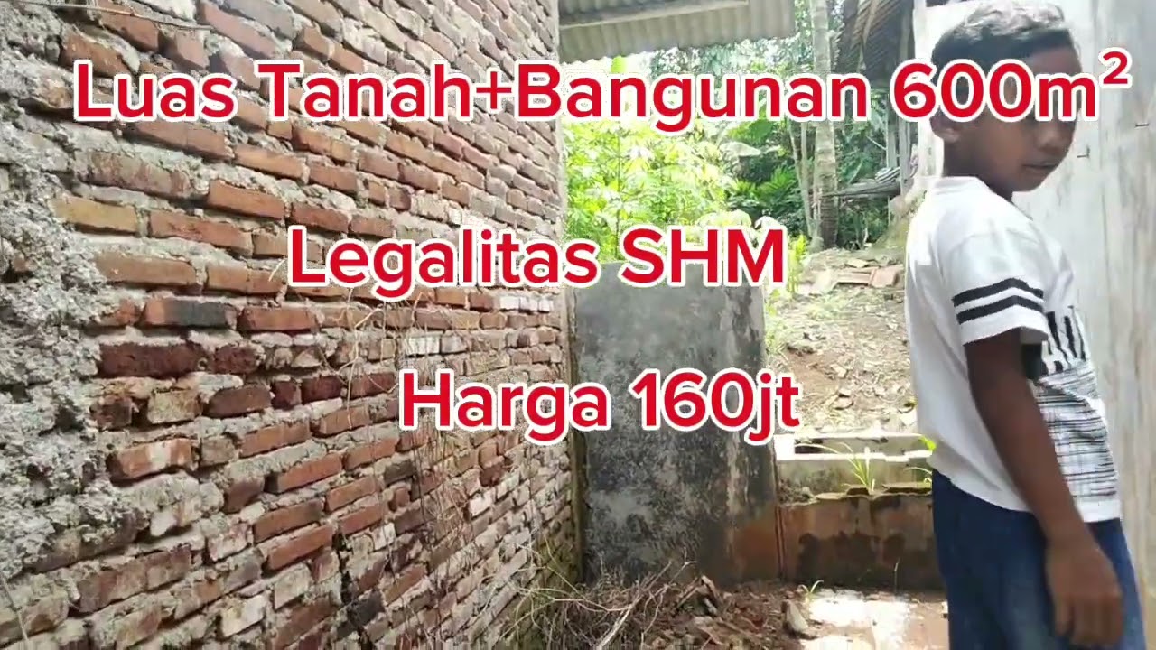 jual tanah bonus bangunan,,luas 600m²,legalitas SHM