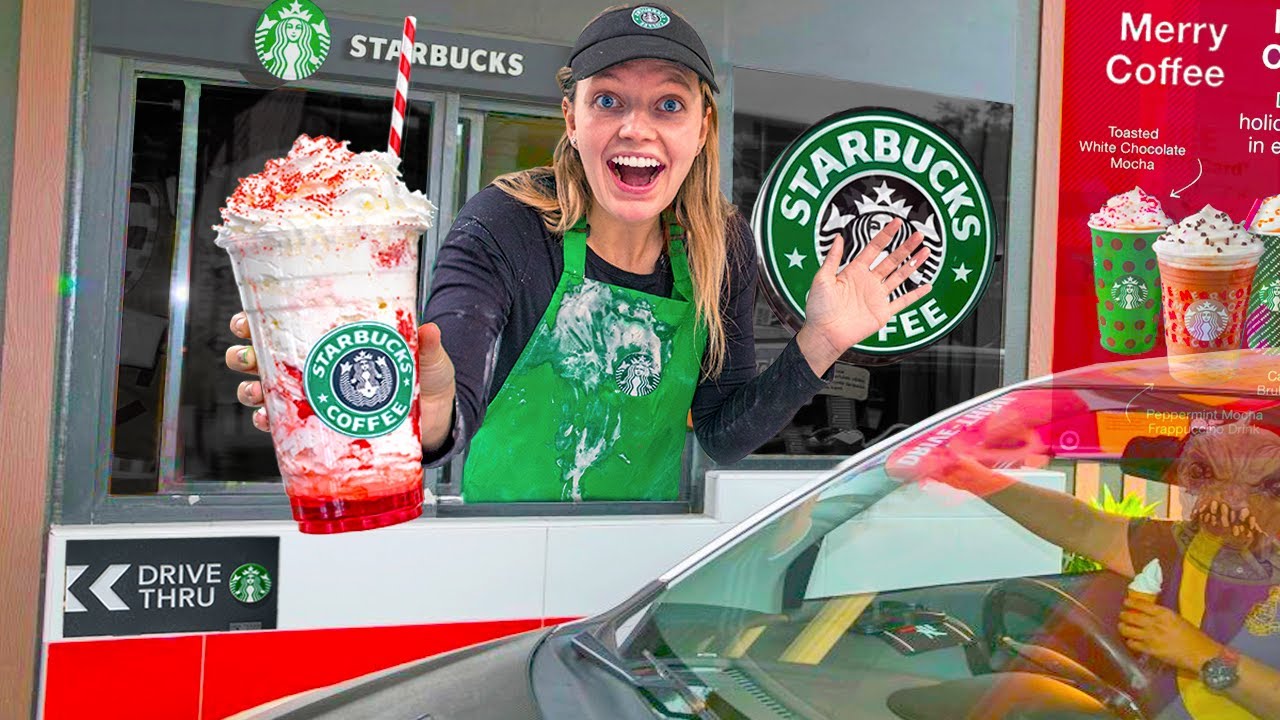 Я открываю свой собственный STARBUCKS дома | Работаю на новой работе 24 часа! (Меня поймал монстр...