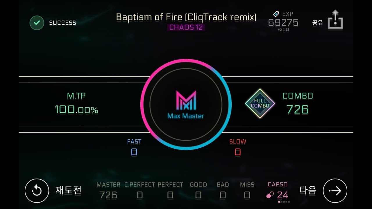 [Cytus II] Baptism of Fire (CliqTrack remix) [Chaos] Max Master