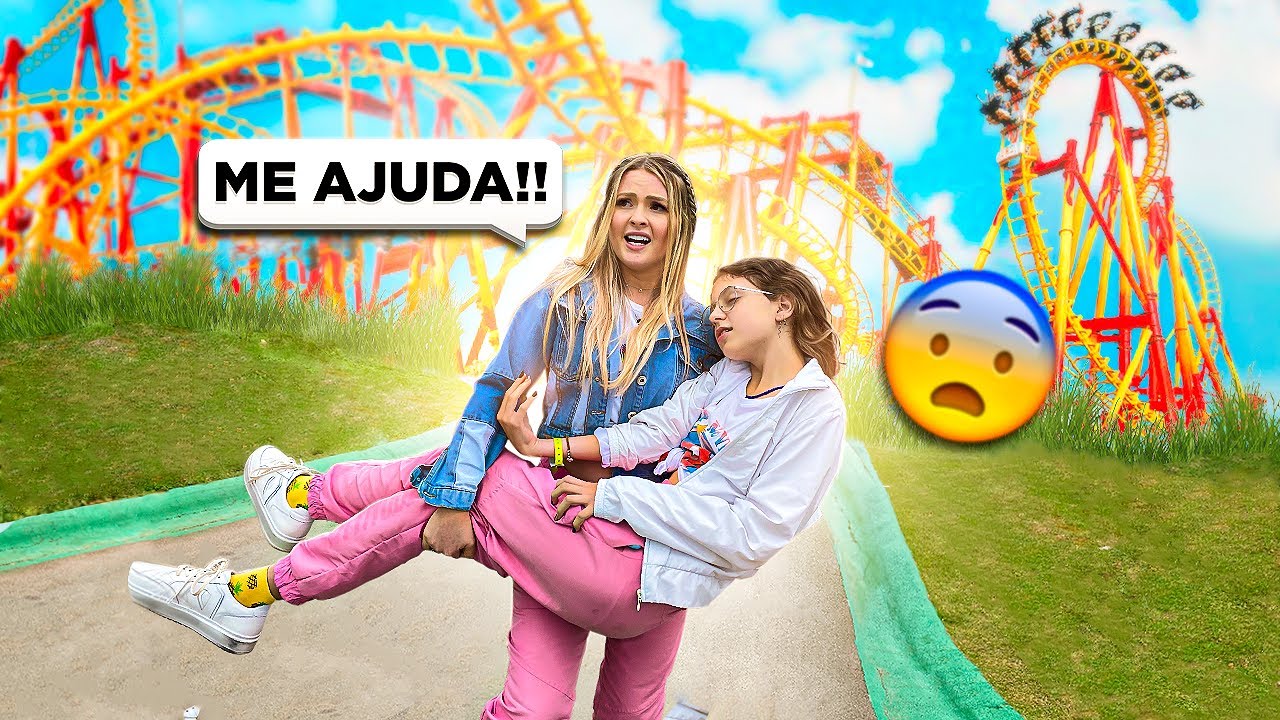Aconteceu algo terrível com a Giovana no parque de diversão 😨😨