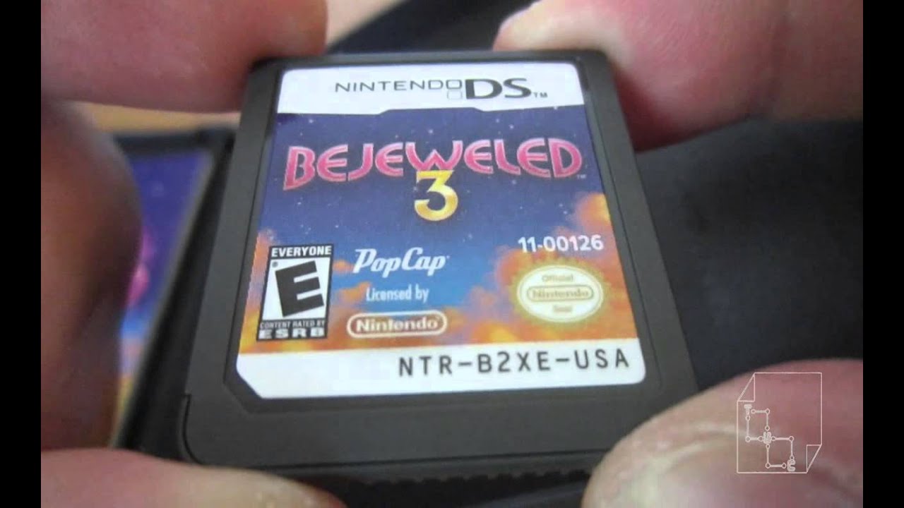 Bejeweled 3 Unboxing for Nintendo DSi DS NDS works on 3DS by PopCap