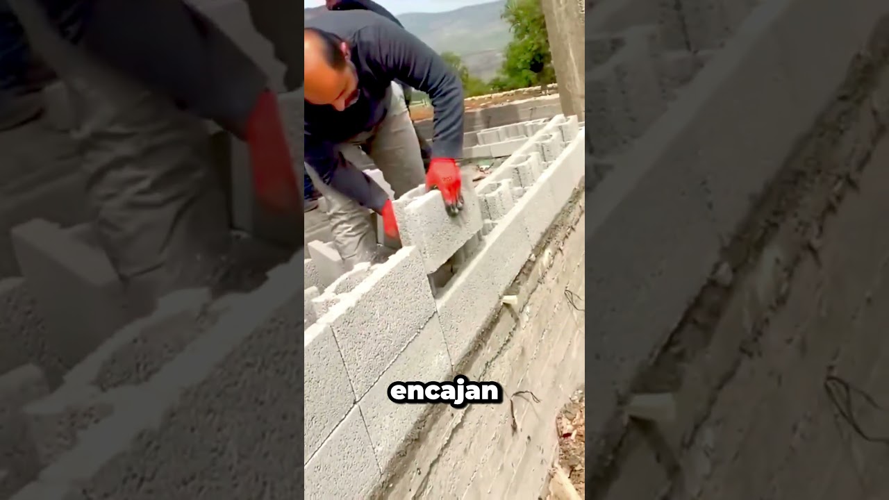 ¿Pared sin mezcla? Así funciona este sistema tipo Lego en obra