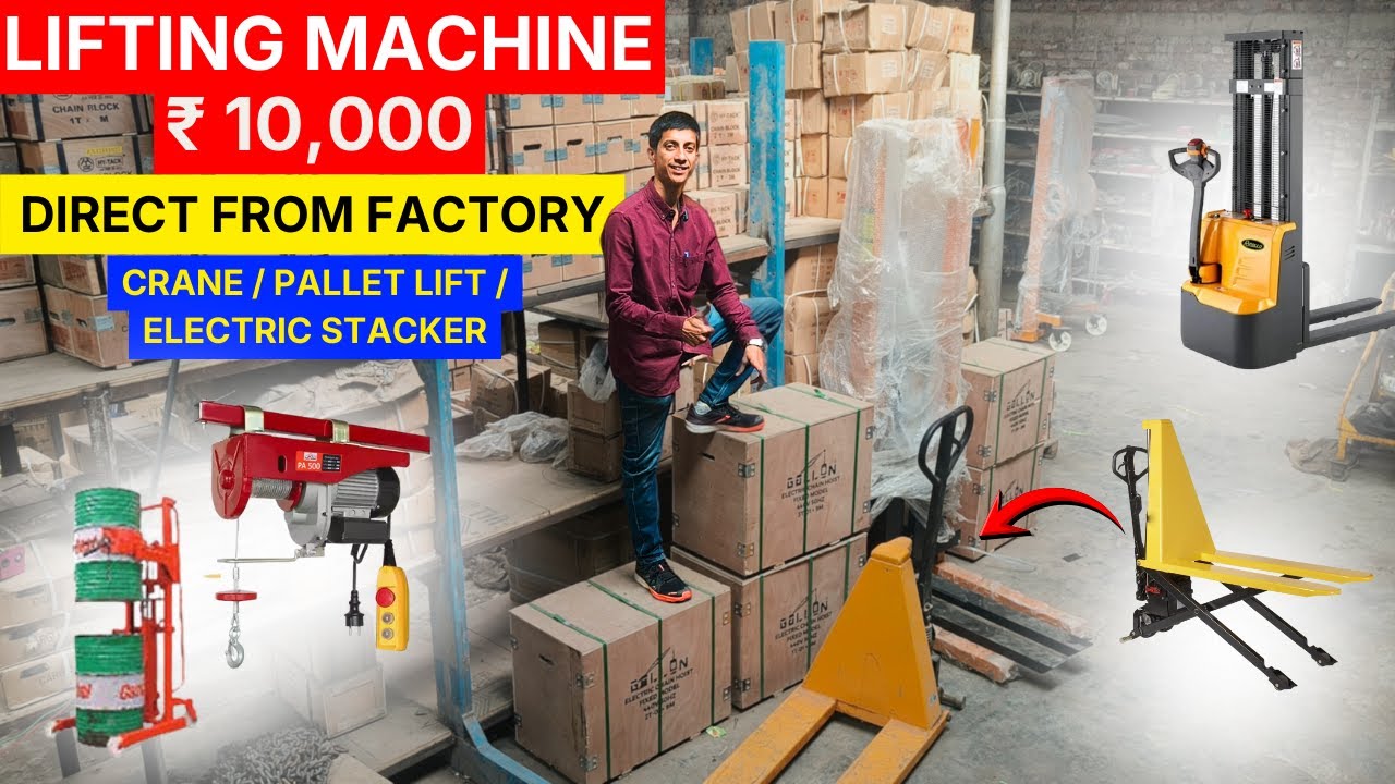 Mini Cranes, Pallet Lifters & Electric Stackers | Industrial Lifting Solutions
