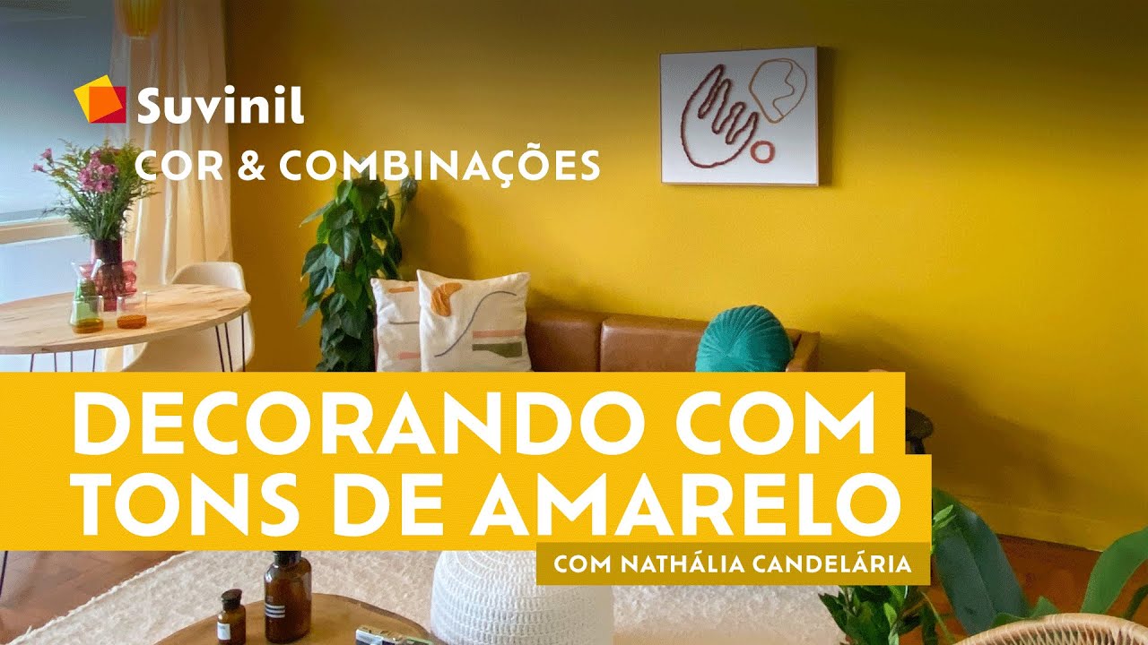 Tons de amarelo na decoração: veja como escolher sua paleta com Nathália Candelária!
