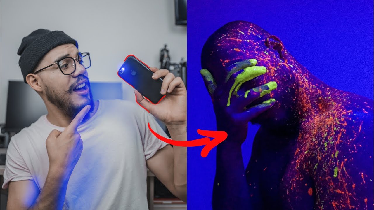 🔮TIENES que TOMARTE estas FOTOS con tu CELULAR en CASA #4 / LUZ NEGRA📱🌈/#YoMeQuedoEnCasa