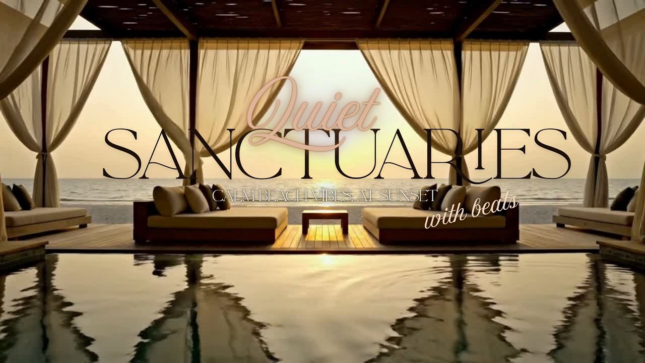 Serene Beachside Lounge 🌅 | Sunset Ambience for Study, Meditation & Unwinding