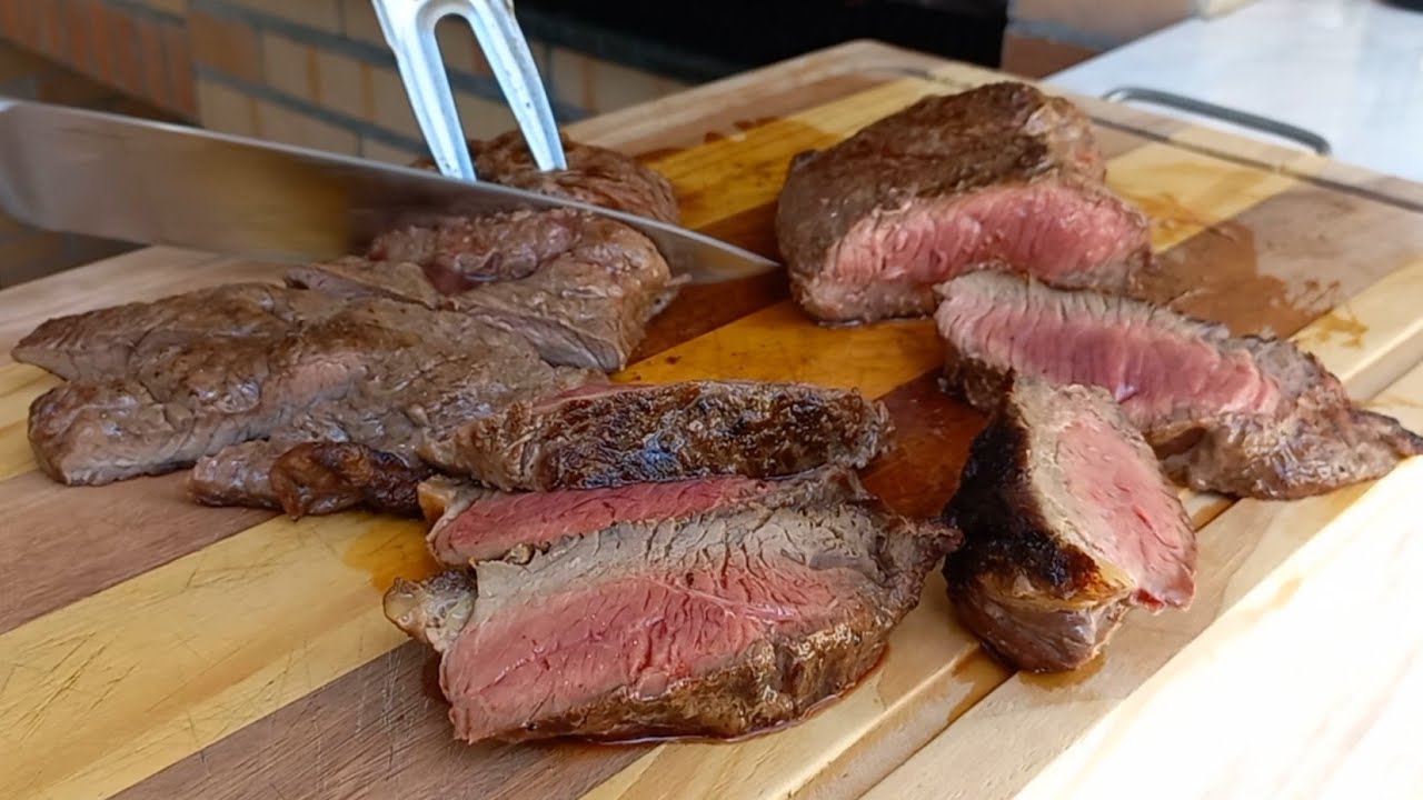 ALCATRA NA BRASA NO SAL GROSSO #alcatra #churrasco