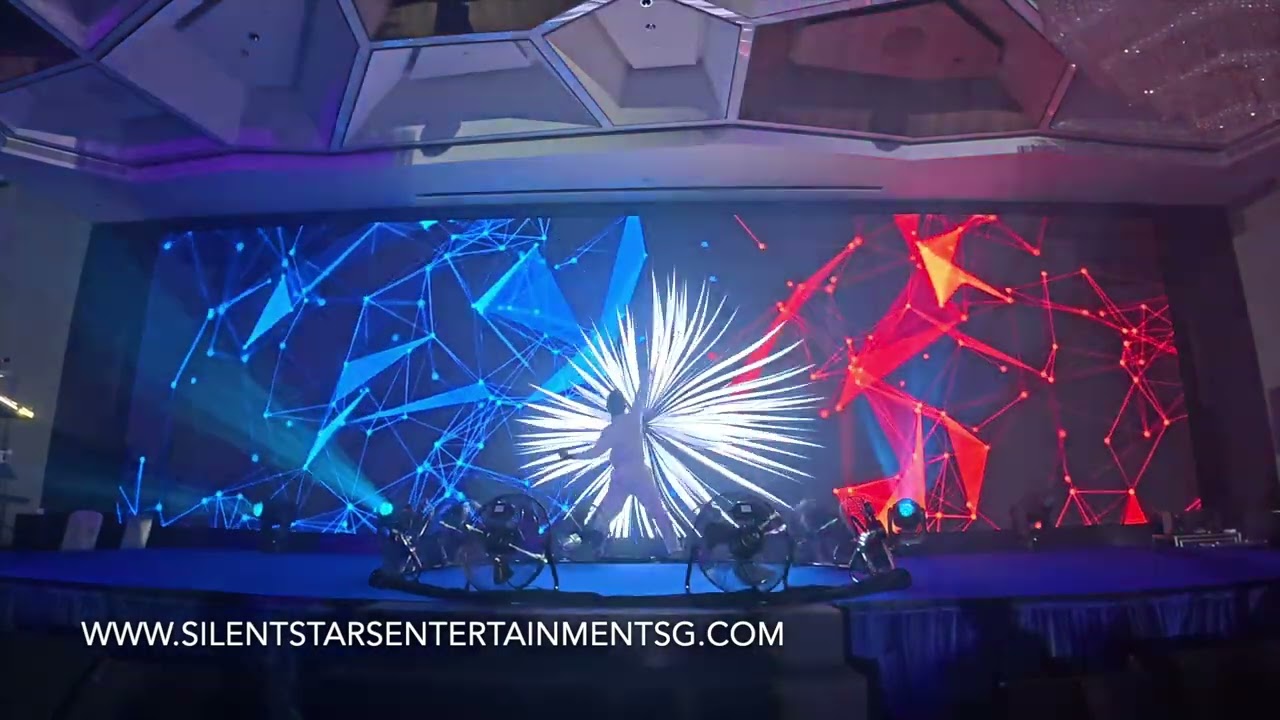 Hire Airvortex dancers and video mapping