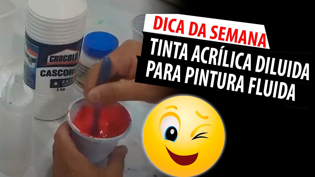 TINTA ACRÍLICA DILUIDA PARA PINTURA FLUIDA