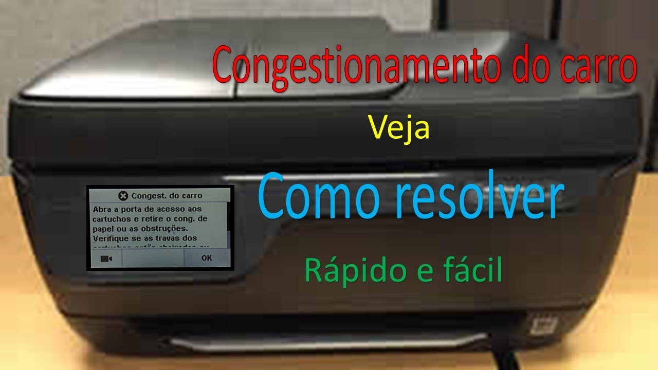 Congestionamento do carro, impressora 3835 e 3035