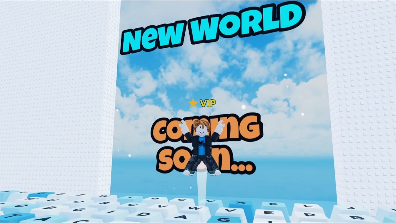 New Update - I Beat all Stages of New world 3 | +1 Speed Snow Keyboard Escape  | Roblox