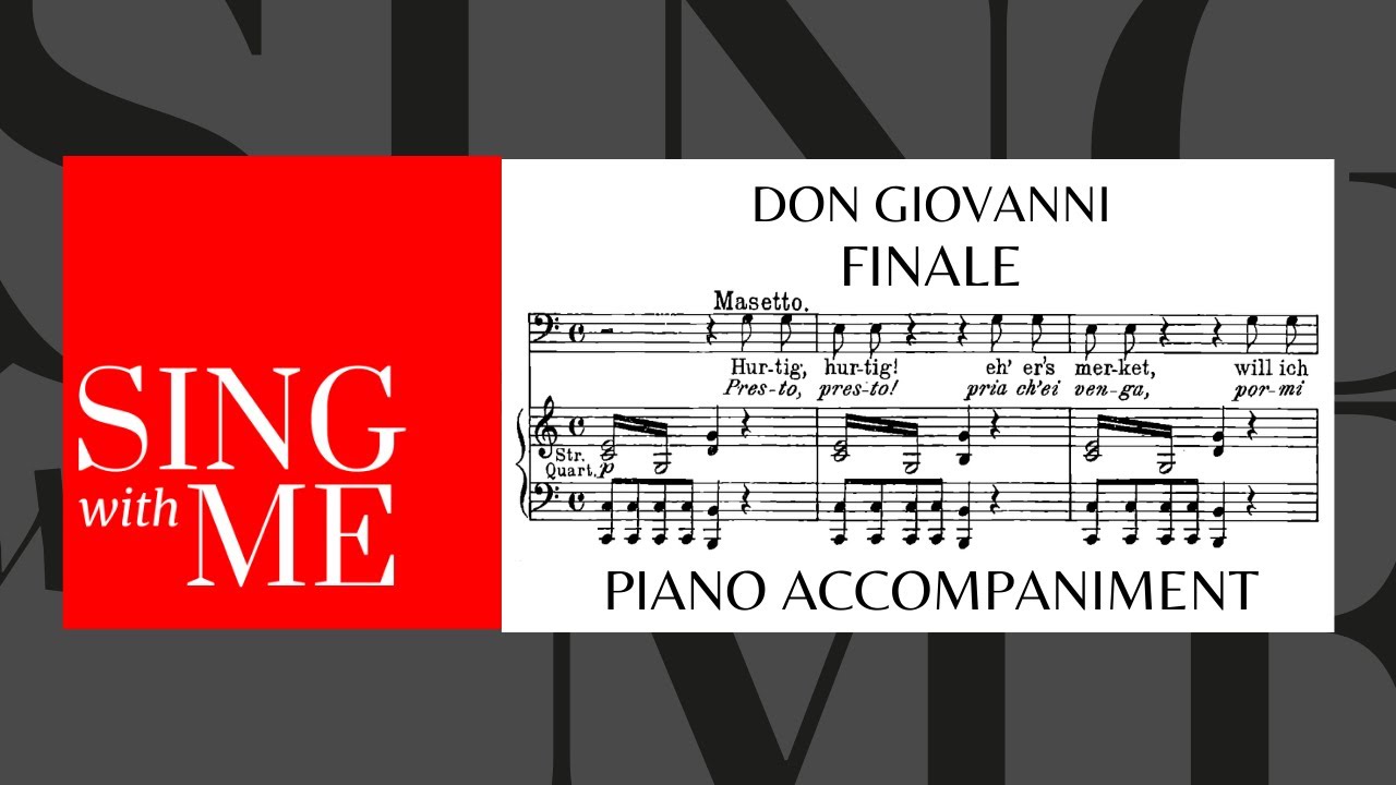 Don Giovanni - Act 1 - Finale - Accompaniment - Mozart