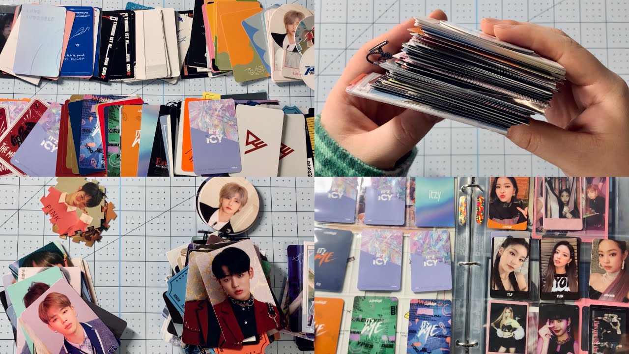 a mess of a kpop photocard sort & “organize” video because it’s not organized at all