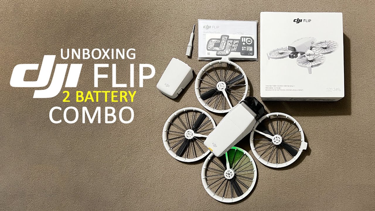 DJI Flip - Распаковка нового комплекта из 2 аккумуляторов