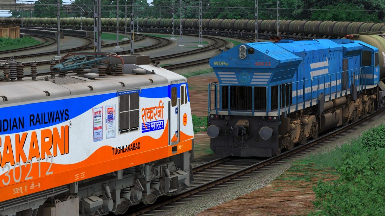 WAP-7 ELECTRIC ENGINE Helping Freight Train | freight train Wagons | Railfans | train videos 