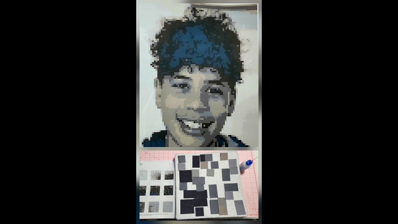 Trey's Pixel Quilt-Glue Basting, Sewing & BLOOPERS