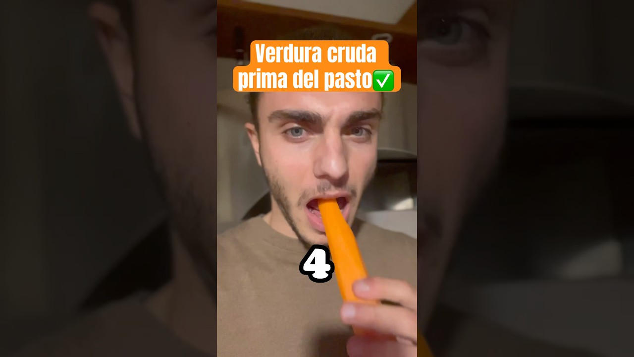 Verdura cruda a inizio pasto: 4 motivi per cui dovresti consumarla🥕