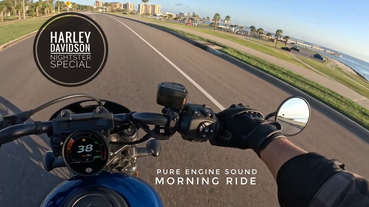 Harley Davidson Nightster Special Corpus Christi Morning Ride | Pure Engine Sound