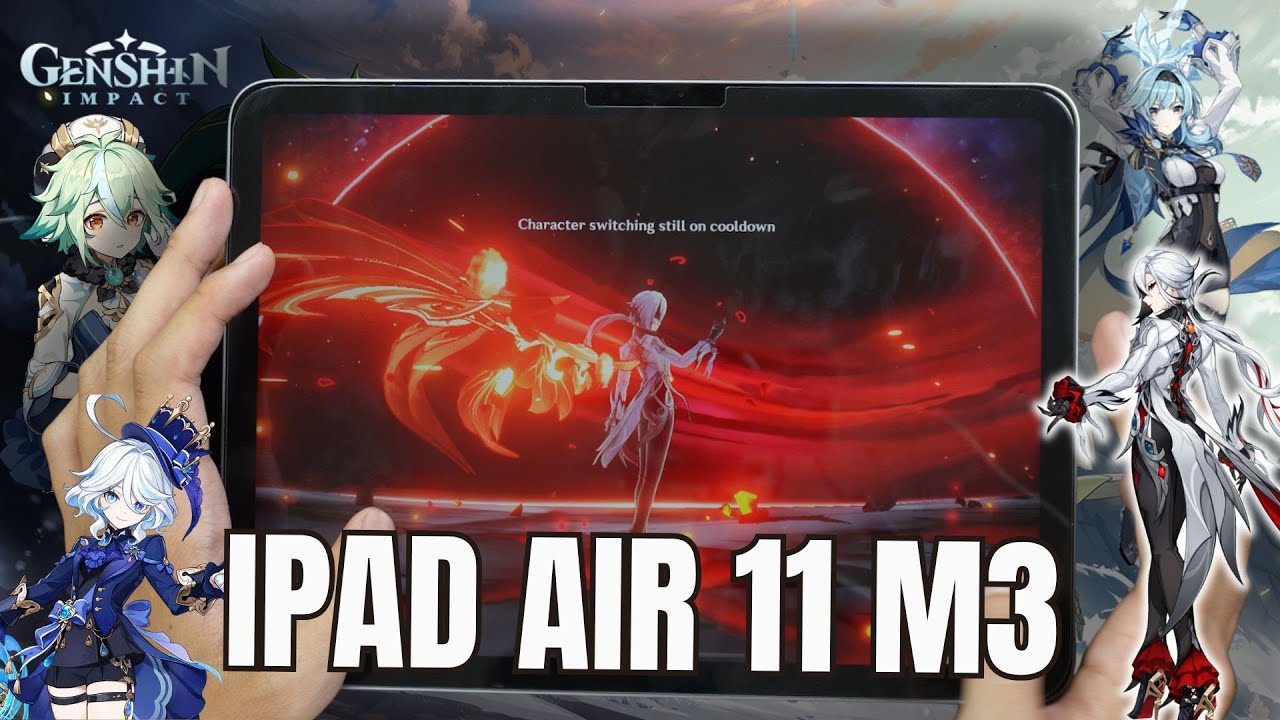 iPad Air 11 M3 Genshin Impact Test With FPS Meter & Battery Test