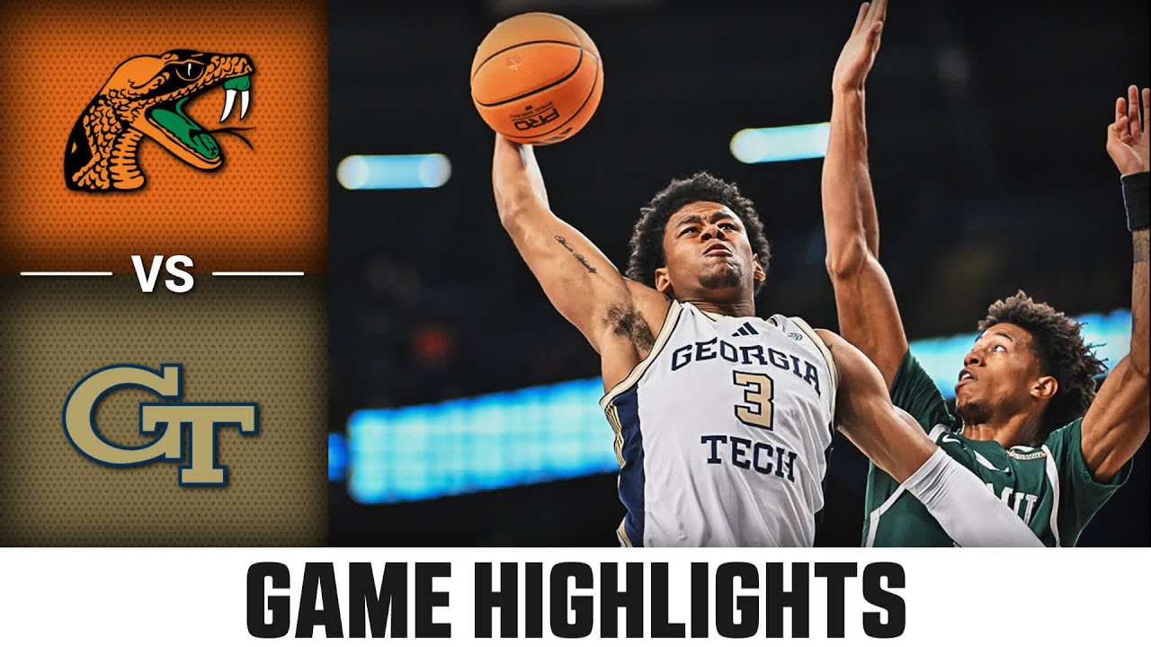 Florida A&M vs. Georgia Tech Game Highlights | 2025-26 ACC Men's Basketball