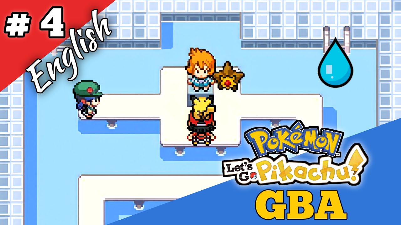 Pokemon Let's Go Pikachu GBA  English Walkthrough 4 | Obtain Starter Squirtle | Gameplay | Download