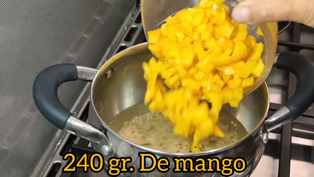 Cómo preparar mazamorra de quinua con mango? Fácil, delicioso y nutritivo 😋👍#recetas #canaldecocina