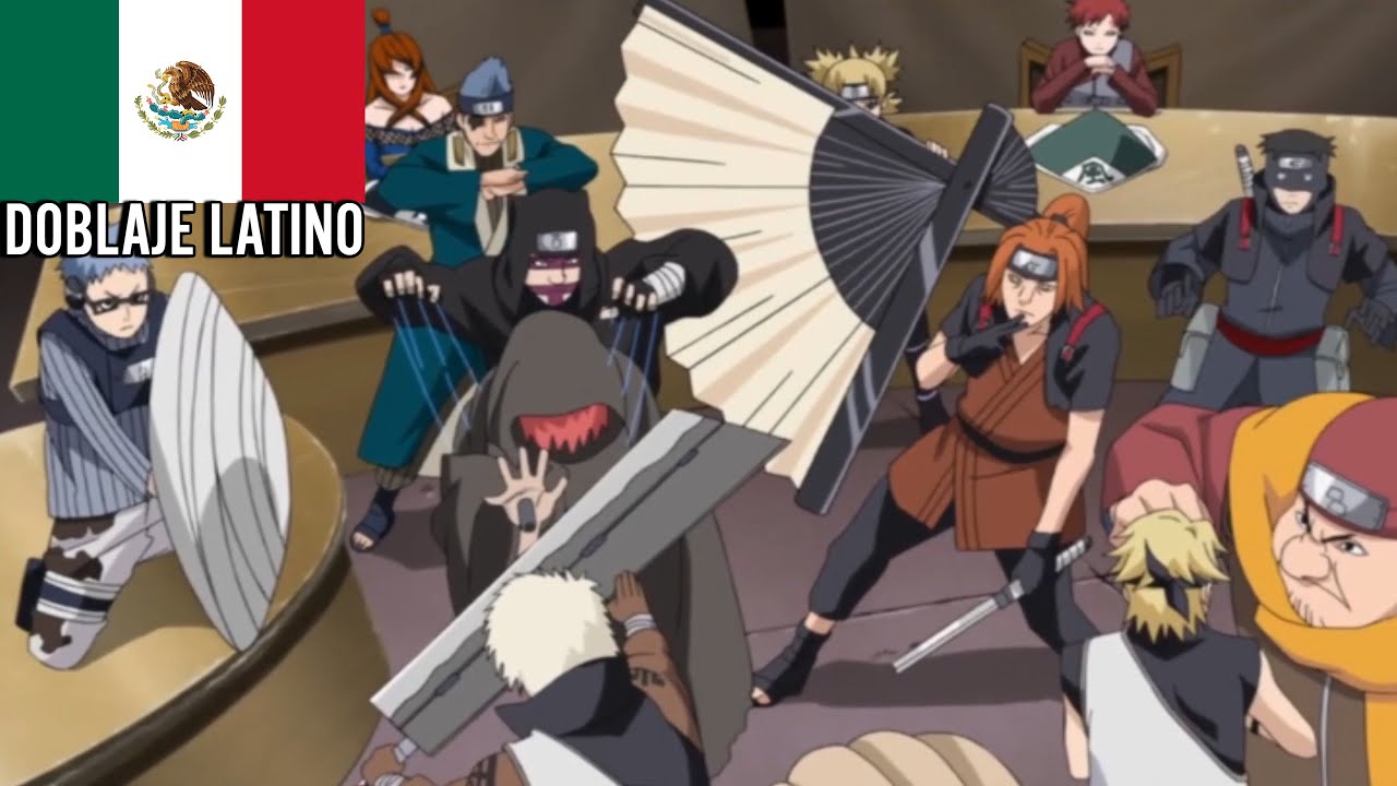 La Casi Pelea entre los 5 Kages: Doblaje Latino, Naruto Shippuden