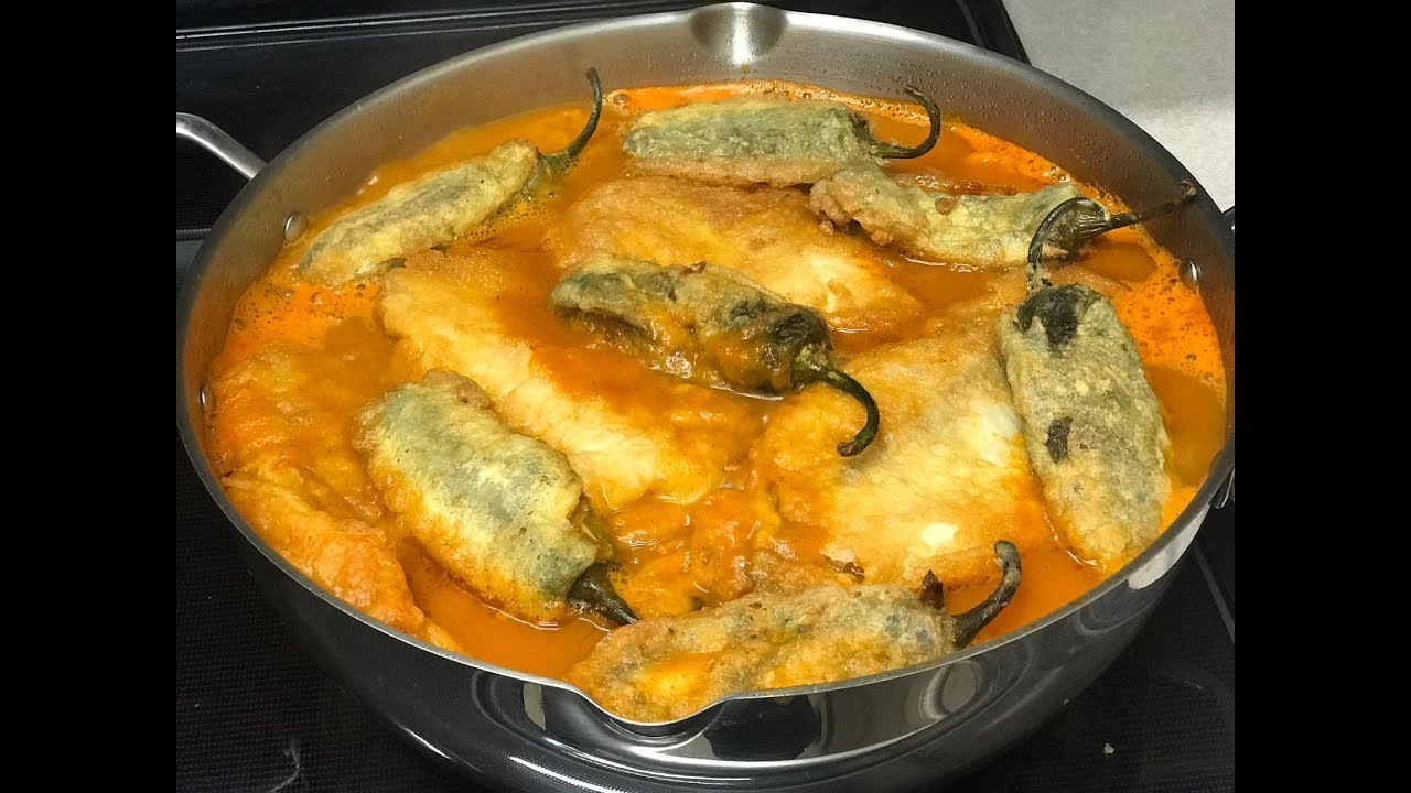 FILETES DE PESCADO Y JALAPENOS CAPEADOS COMIDA DE CUARESMA