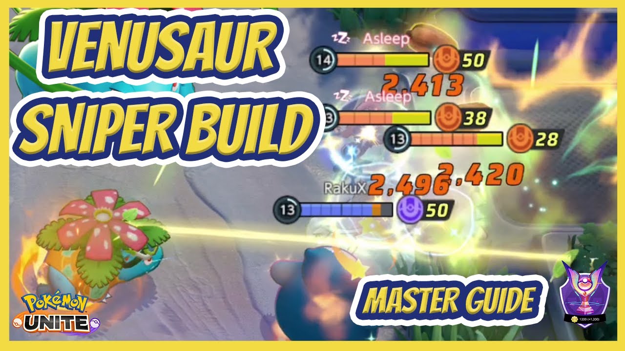Venusaur is a SNIPER - Pokemon UNITE Venusaur Guide