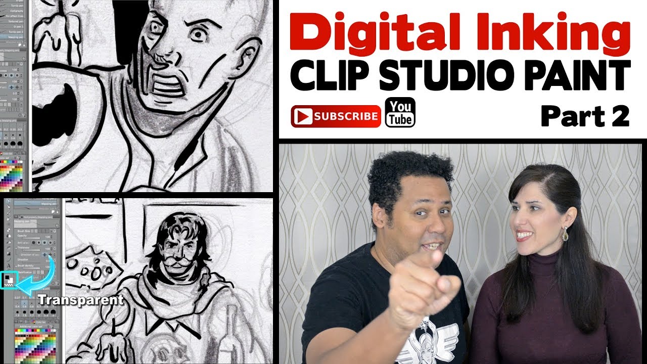 Digital Inking Tutorial Using Clip Studio Paint (Manga Studio) from Paris à la Geek (part 2)