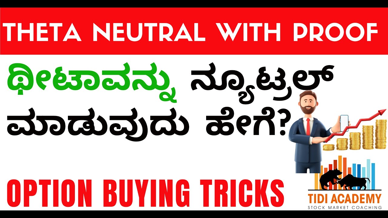 Option Buying Rules I How to Neutral Theta Decay? I stock Market in Kannada