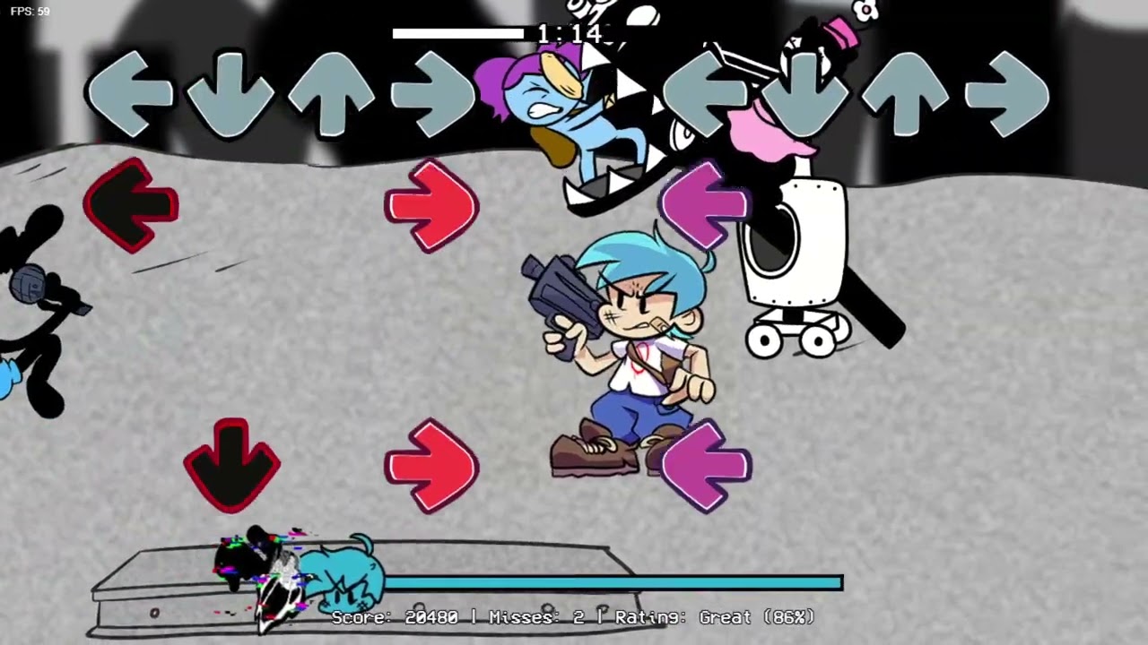 FNF vs PIBBY Oswald Gameplay