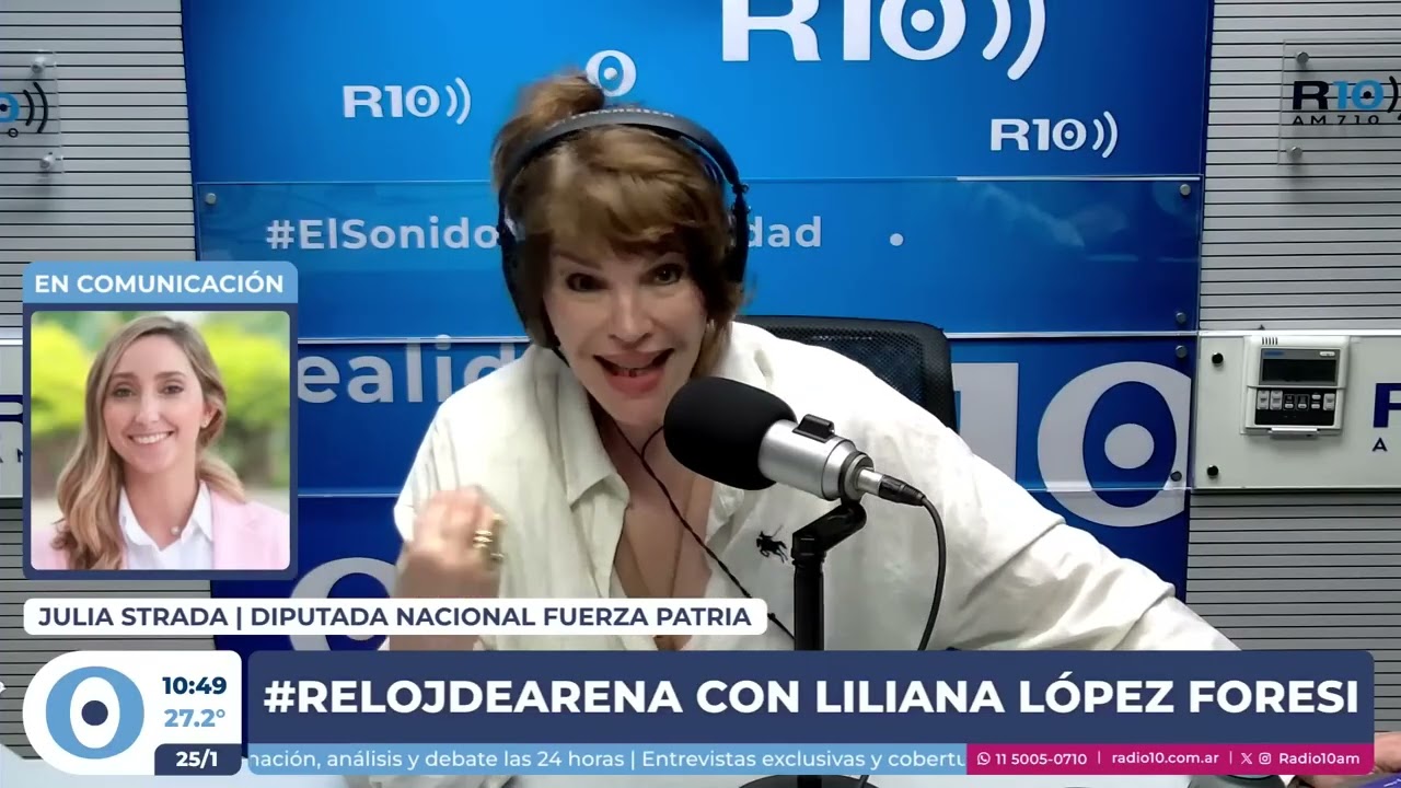 Julia Strada con Liliana Lopez Foresi en R10 - Sobre deuda con EEUU, oro y reforma laboral