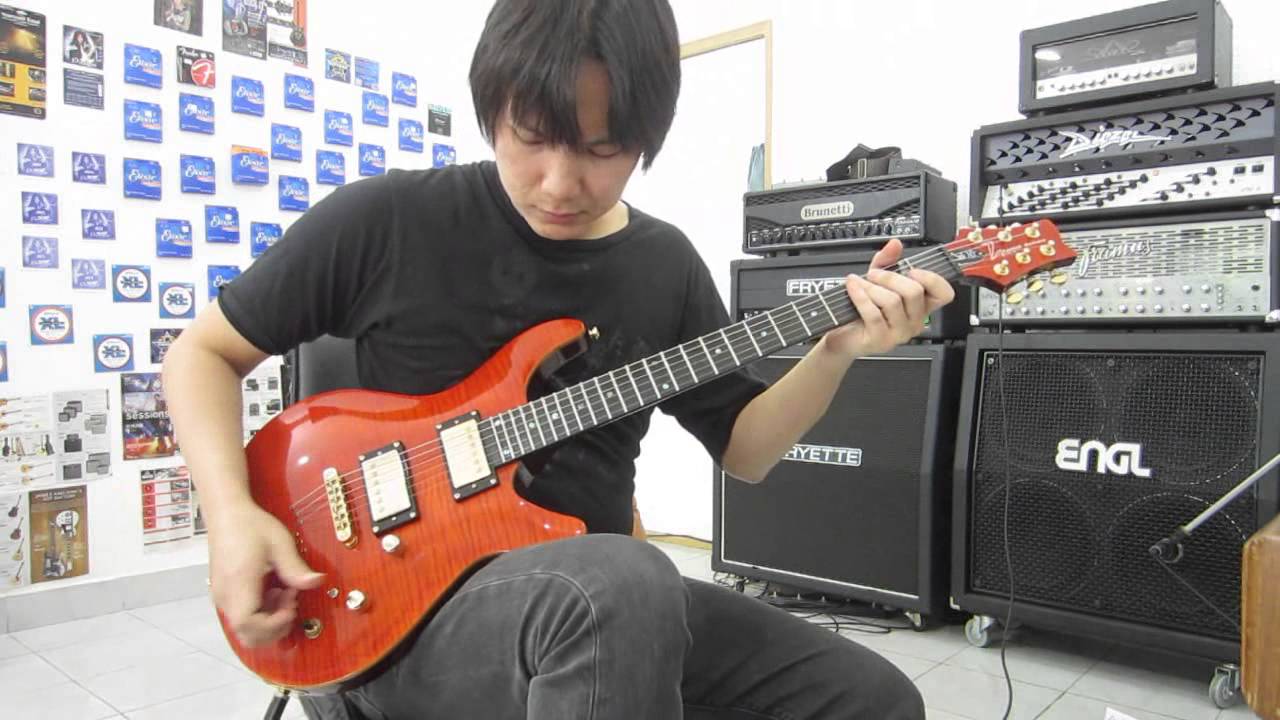 อ.โอ๋ CHATREEO โซ่โล่ทางเดินคอร์ดแนวเพลงตลาดนัด Shred Guitar in E Major (Just Improvisation)