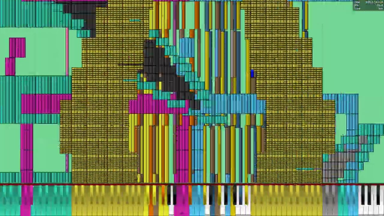 [Black MIDI] TheSuperMarioBros2 - 9KX2 18 Million | Intel Core i7 2700K 5.1 GHz Run (REAL)