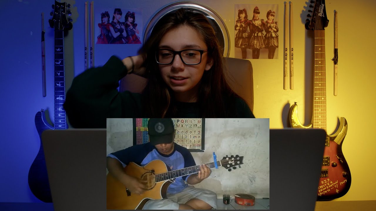 Alip Ba Ta - Queen Bohemian Rhapsody Guitar Cover (Reaction) dengan subtitle