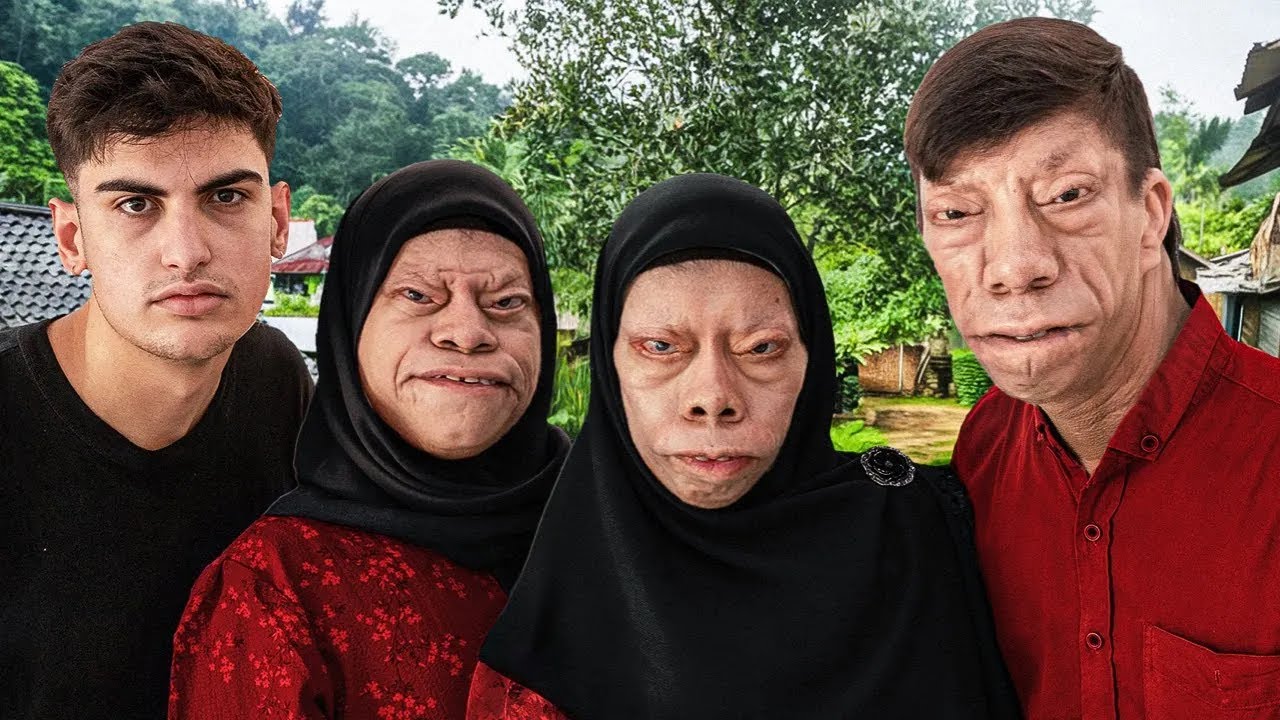 Die Familie Mit Den Entstellten Gesichtern