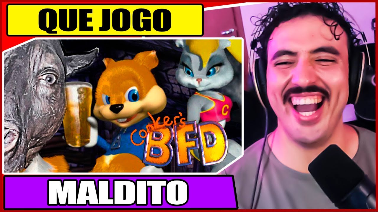 MELHORES MOMENTOS CONKER'S BAD FUR DAY JF | Leozin React