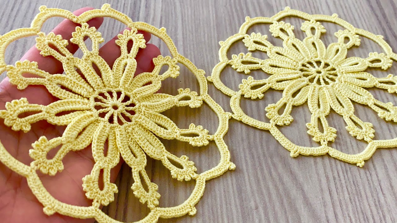 Incredibly Beautiful and Easy Crochet Pattern Flower Motif Model Tutorial