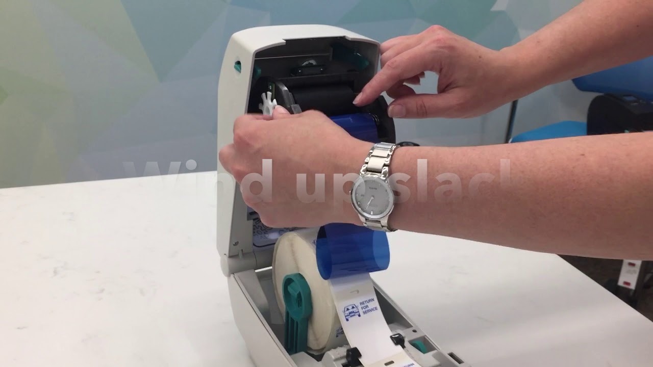 How to: Replace the Ribbon in a Zebra TLP 2824 Oil Sticker Printer