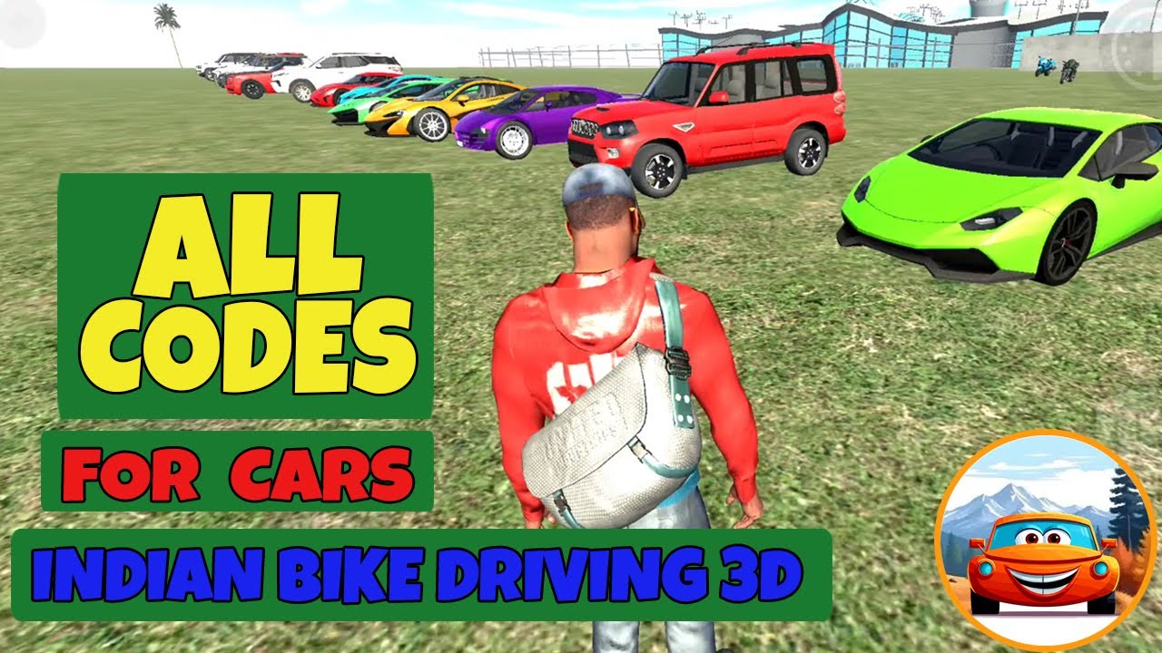 CAR CODES in Indian bike driving 3D