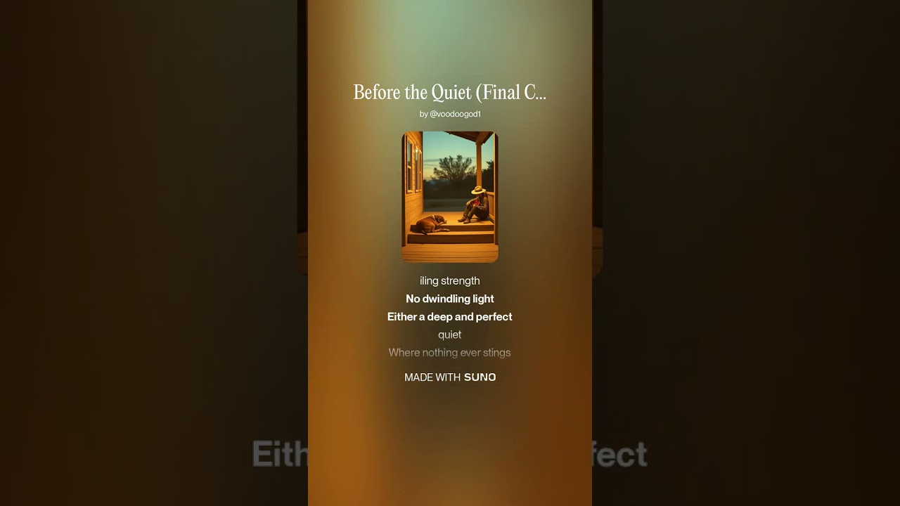 Before the Quiet Final Cut