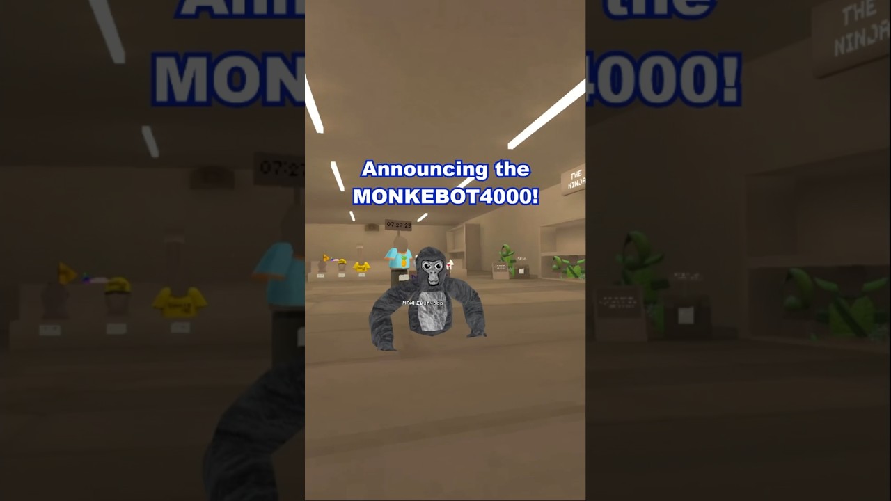 Monke bot 4000!! The gorilla tag monkeys newest creation 