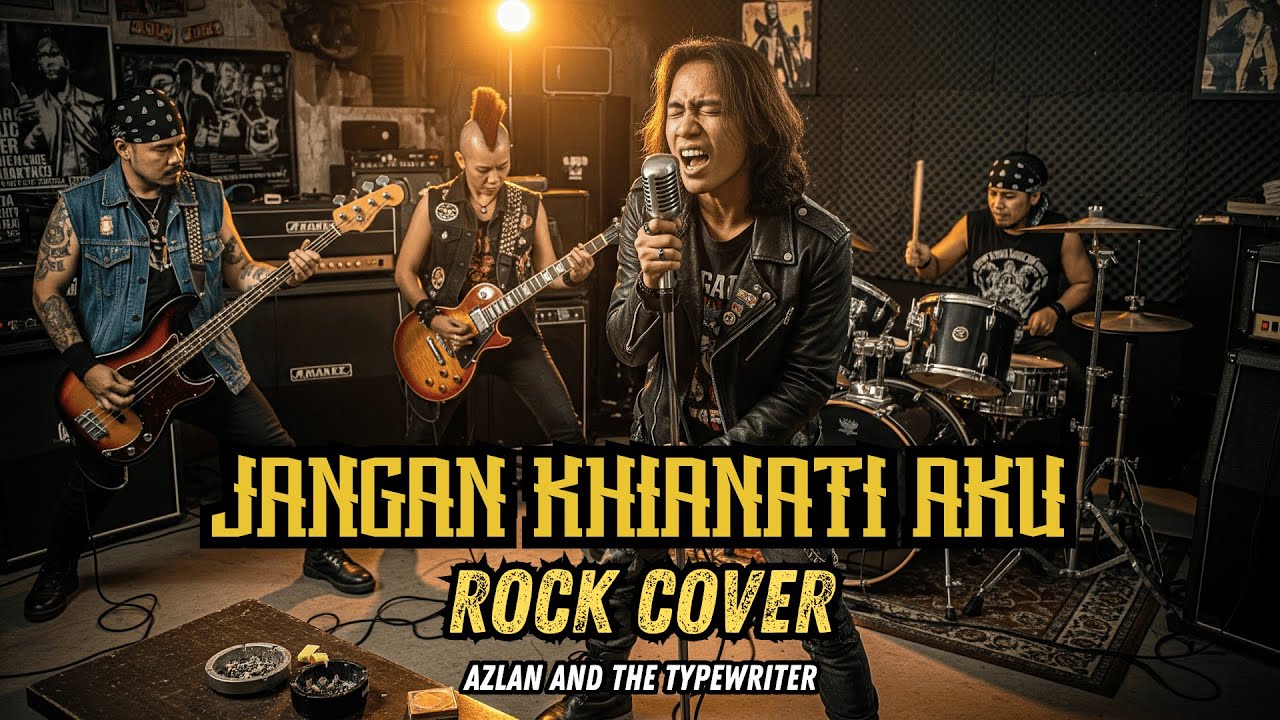 JANGAN KHIANATI AKU - AZLAN AND THE TYPEWRITER | Classic Rock Cover by the Cover Zone ID