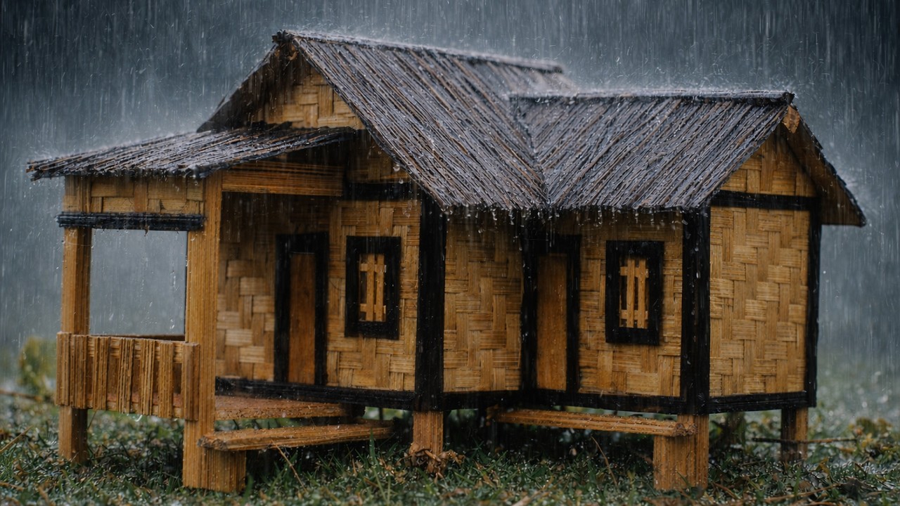 Steady Heavy Rain ASMR 🌧️ Deep Sleep Night Ambience (4K DCI)
