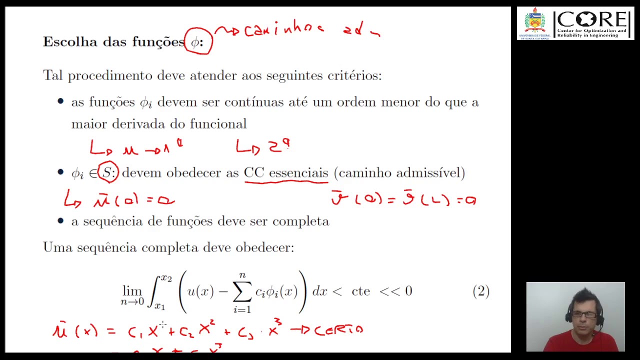 Aula 06. M&eacute;todos de Aproxima&ccedil;&atilde;o: Ritz